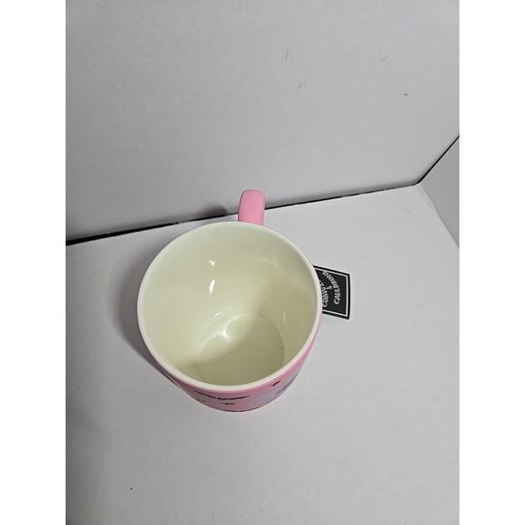 COBWEBS & CAULDRONS HALLOWEEN PINK PUMPKINS FLOWERS SOFT TOUCH MUG - Picture 5 of 9